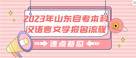 2023年山东自考本科汉语言文学报名流程 