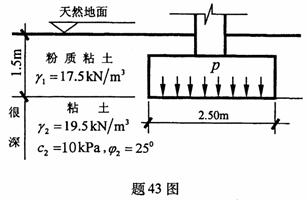 全国2009年10月高等教育自考工程地质及土力学试题