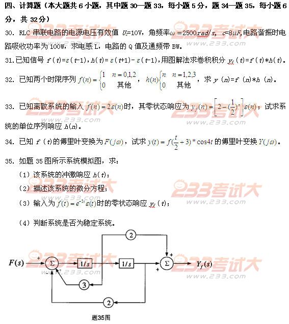 信号与系统试题